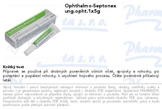 Ophthalmo-Septonex ung.opht.1x5g