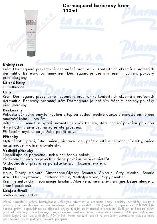 Dermaguard bariĂ©rovĂ˝ krĂ©m 110ml