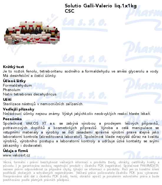 Solutio Galli-Valerio liq.1x1kg CSC