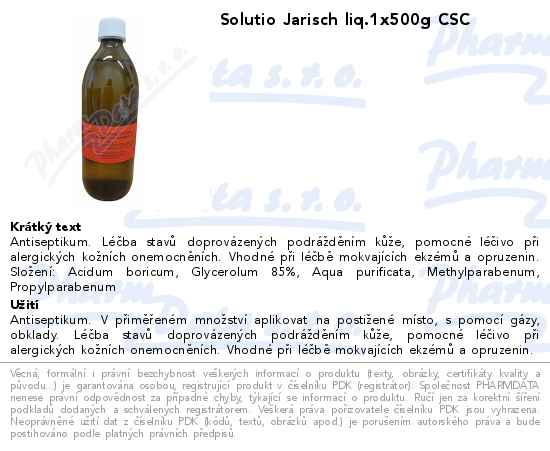 Solutio Jarisch liq.1x500g CSC