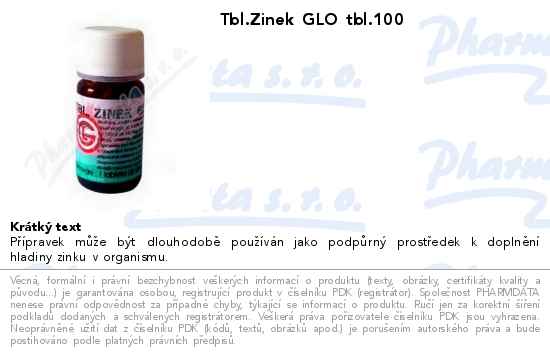 Tbl.Zinek GLO tbl.100