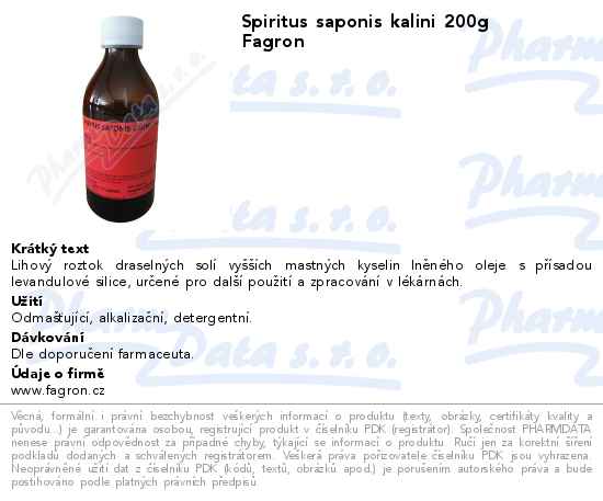 Spiritus saponis kalini 200g Fagron