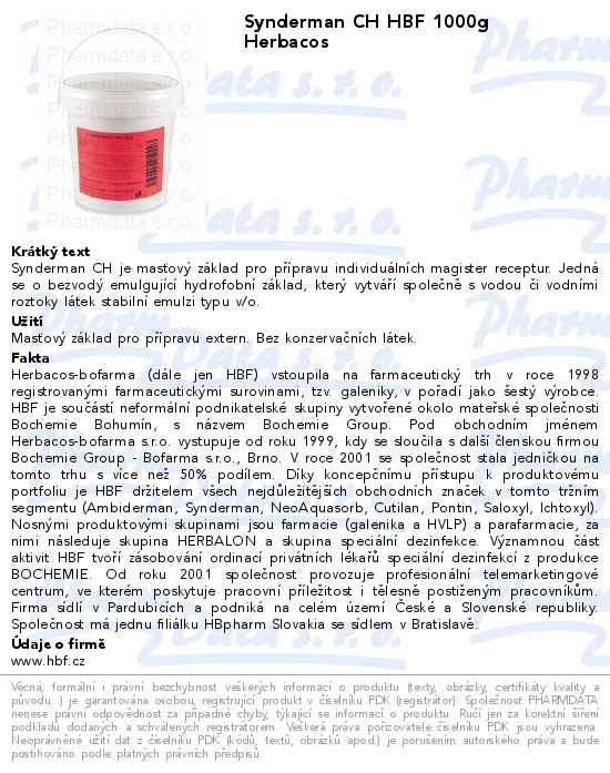 Synderman CH HBF 1000g Herbacos