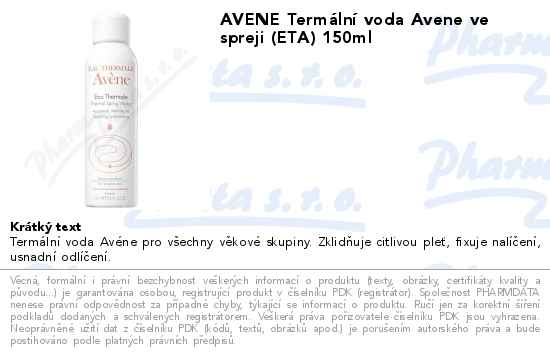 AVENE TermĂˇlnĂ­ voda Avene ve spreji (ETA) 150ml
