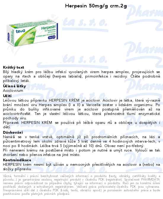 Herpesin 50mg/g crm.2g