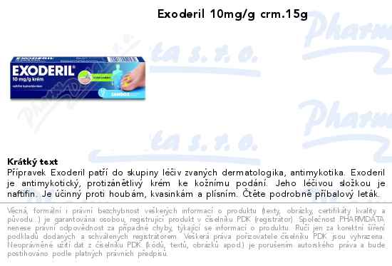 Exoderil 10mg/g crm.15g