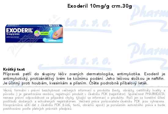 Exoderil 10mg/g crm.30g