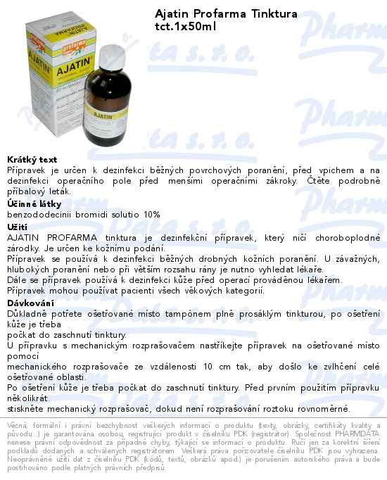 Ajatin Profarma Tinktura tct.1x50ml