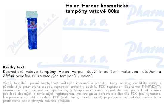 Helen Harper kosmetickĂ© tampĂłny vatovĂ© 80ks