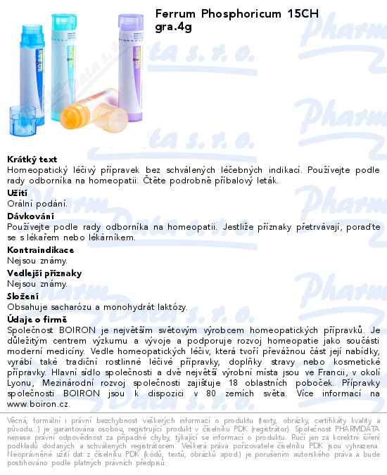 Ferrum Phosphoricum 15CH gra.4g