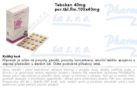 Tebokan 40mg por.tbl.flm.100x40mg