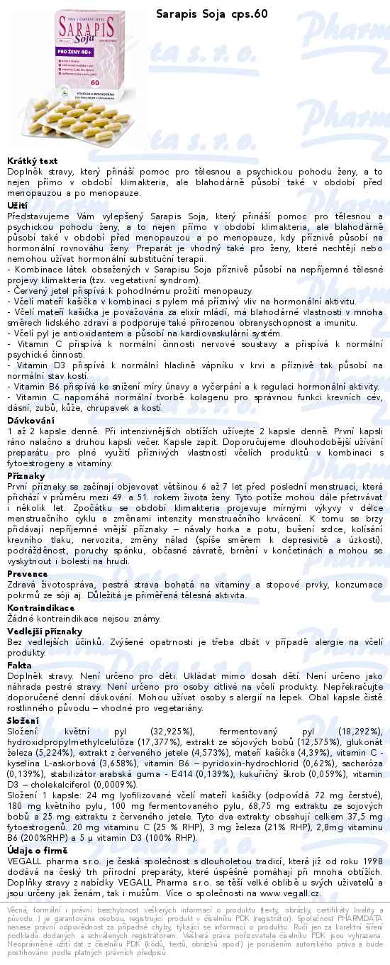 Sarapis Soja cps.60