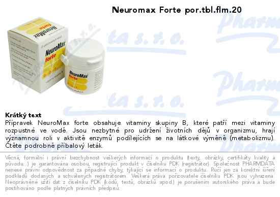 Neuromax Forte por.tbl.flm.20