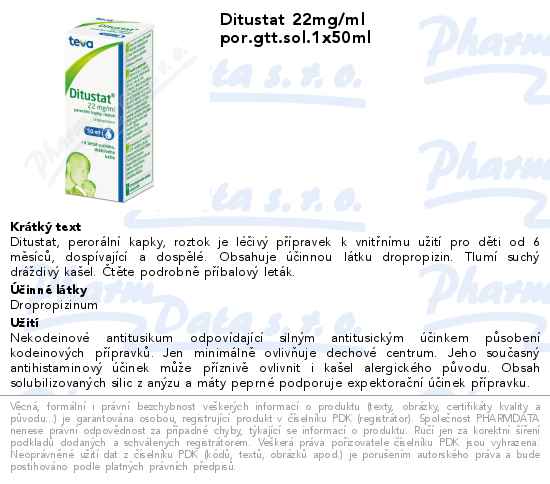 Ditustat 22mg/ml por.gtt.sol.1x50ml