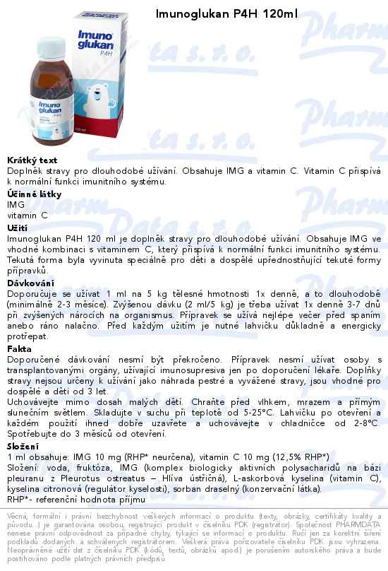 Imunoglukan P4H 120ml