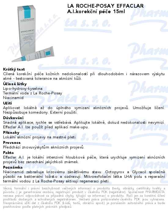 LA ROCHE-POSAY EFFACLAR A.I.15ml