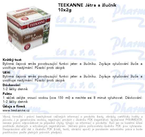 TEEKANNE JĂˇtra a ĹľluÄŤnĂ­k 10x2g