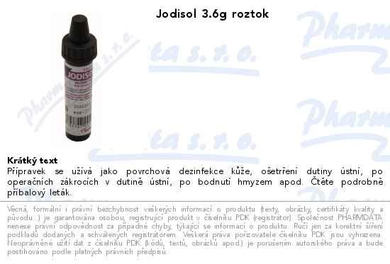 Jodisol 3.6g roztok