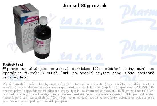 Jodisol 80g roztok