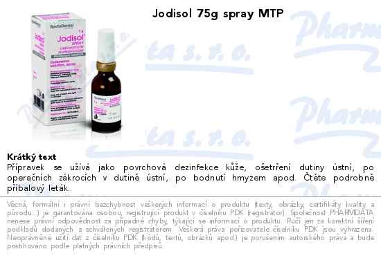 Jodisol 75g spray MTP