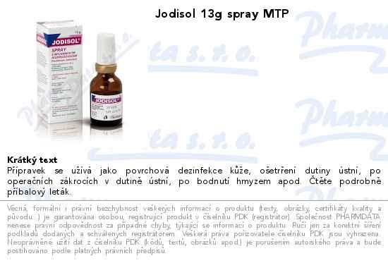 Jodisol 13g spray MTP