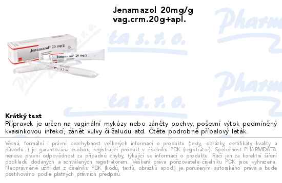 Jenamazol 20mg/g vag.crm.20g+apl.