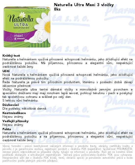 Naturella Ultra Maxi 3 vloĹľky 8ks