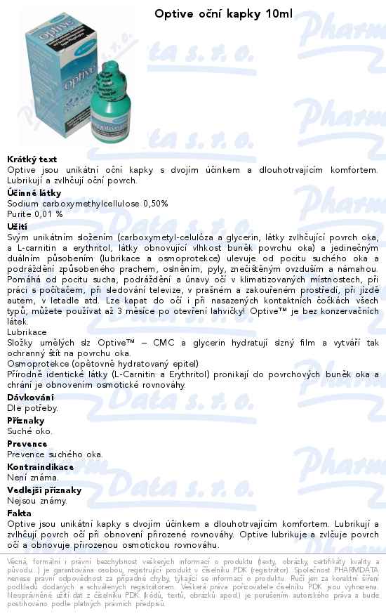 Optive oÄŤnĂ­ kapky 10ml