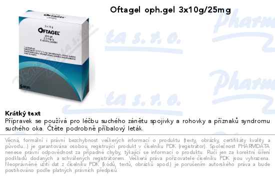 Oftagel oph.gel 3x10g/25mg