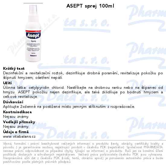 ASEPT sprej 100ml