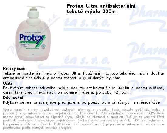 Protex Ultra antibakteriĂˇlnĂ­ tekutĂ© mĂ˝dlo 300ml