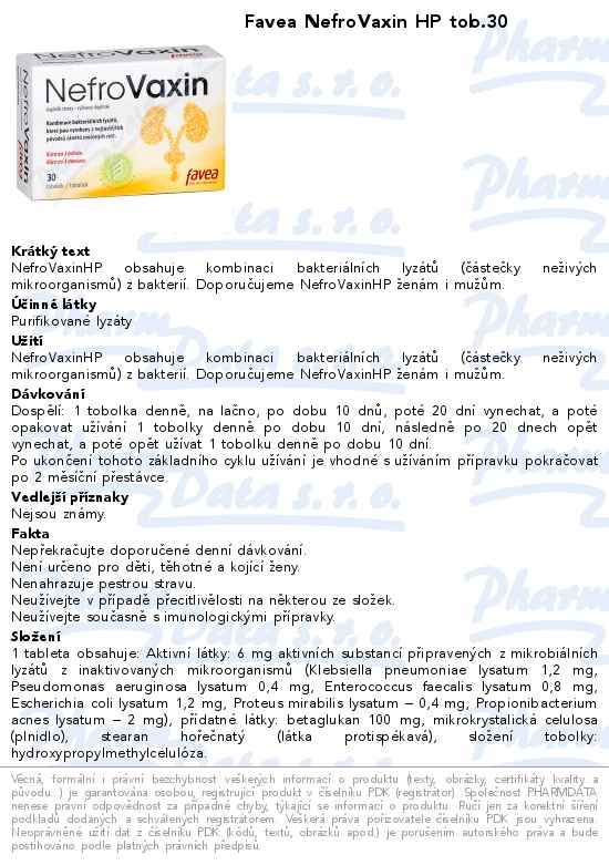 Favea NefroVaxin HP tob.30