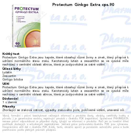 Protectum Ginkgo Extra cps.90