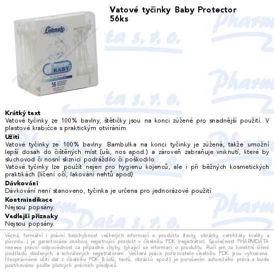 VatovĂ© tyÄŤinky Baby Protector 56ks