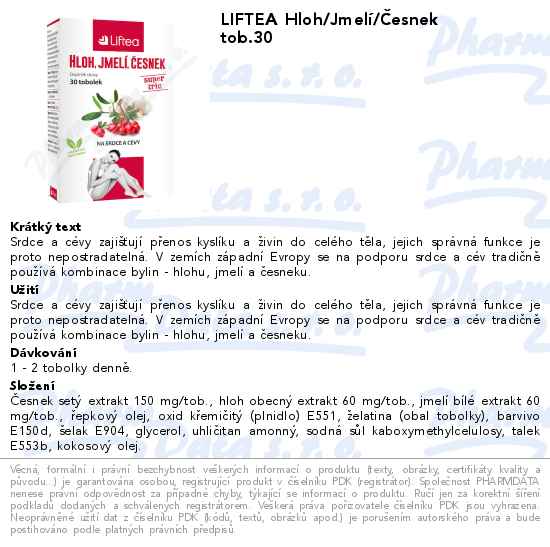 LIFTEA Hloh/JmelĂ­/ÄŚesnek tob.30