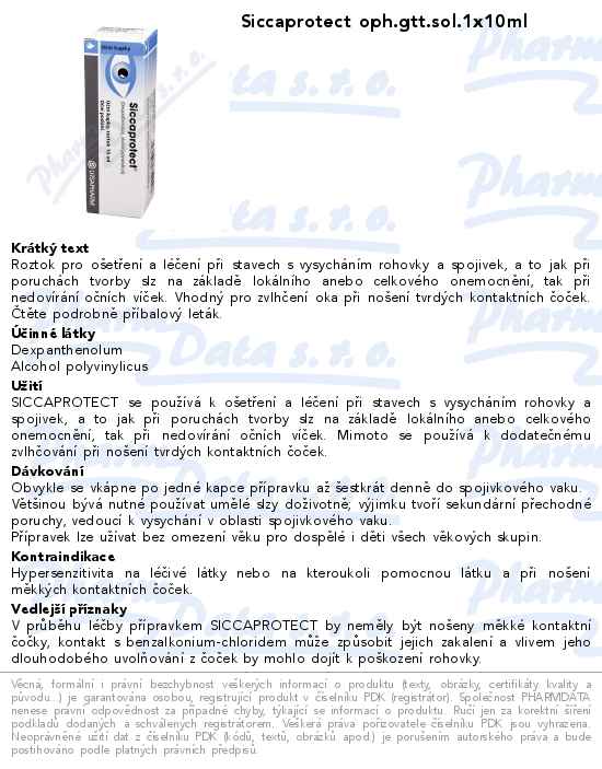 Siccaprotect oph.gtt.sol.1x10ml