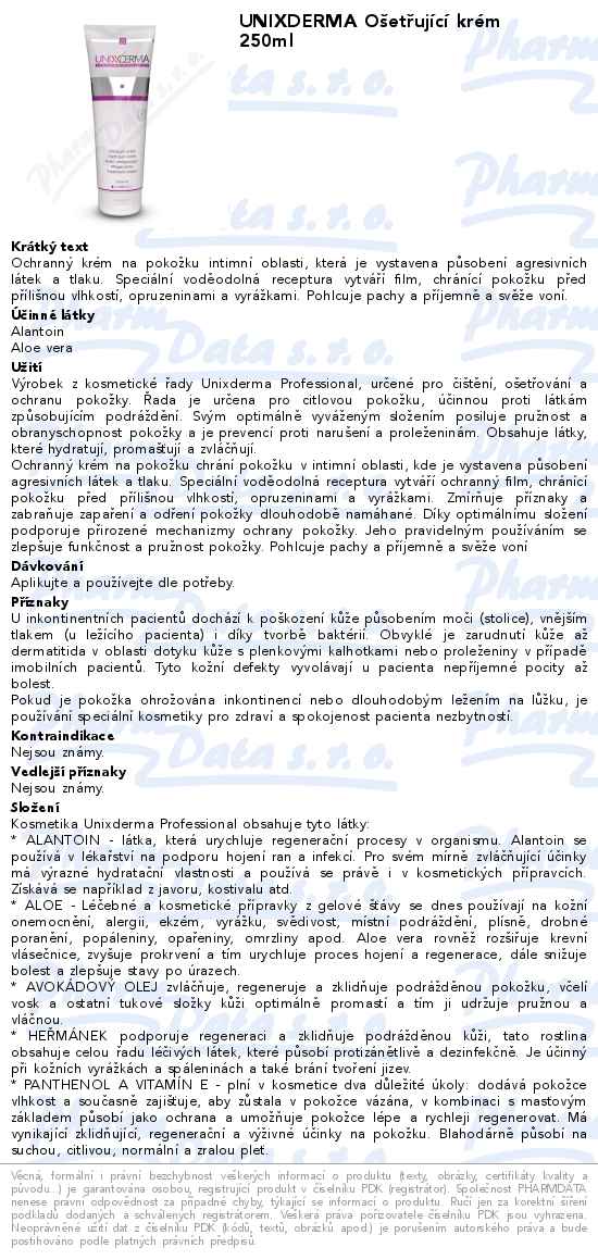 UNIXDERMA OĹˇetĹ™ujĂ­cĂ­ krĂ©m 250ml