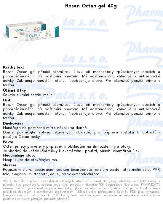 Rosen Octan gel 40g