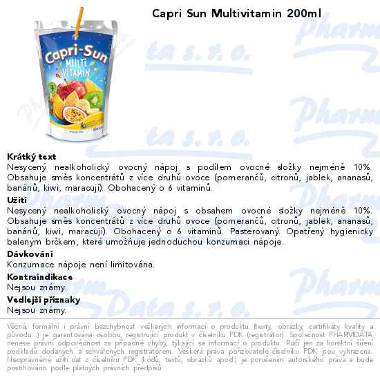 Capri Sun Multivitamin 200ml