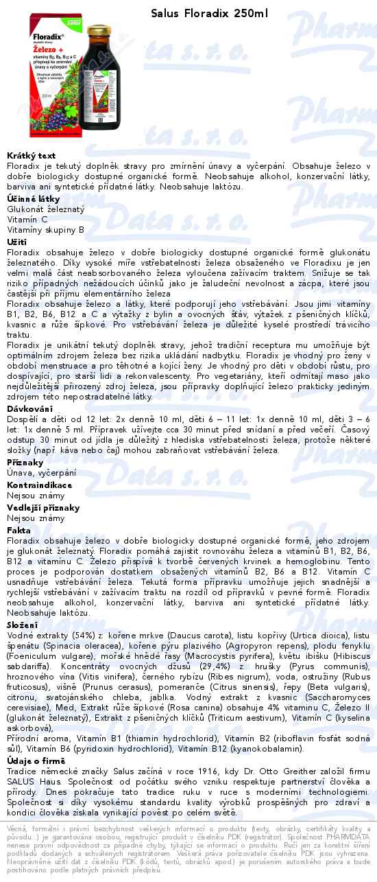 Salus Floradix 250ml