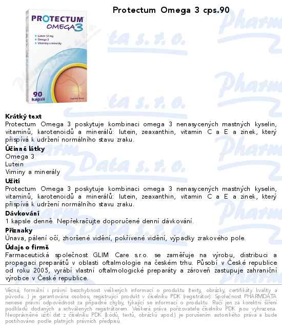 Protectum Omega 3 cps.90