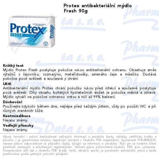 Protex antibakteriĂˇlnĂ­ mĂ˝dlo Fresh 90g