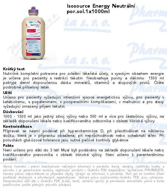 Isosource Energy NeutrĂˇlnĂ­ por.sol.1x1000ml