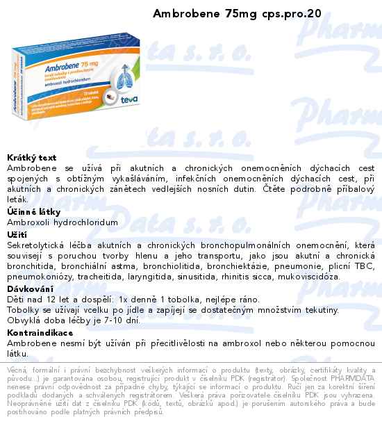 Ambrobene 75mg cps.pro.20
