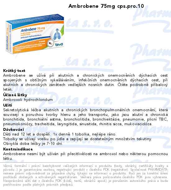 Ambrobene 75mg cps.pro.10