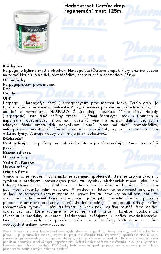 HerbExtract ÄŚertĹŻv drĂˇp regeneraÄŤnĂ­ mast 125ml