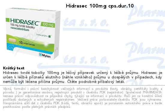 Hidrasec 100mg cps.dur.10