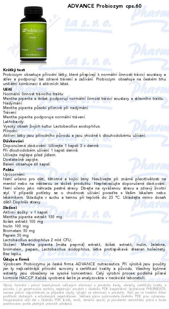 ADVANCE Probiozym cps.60