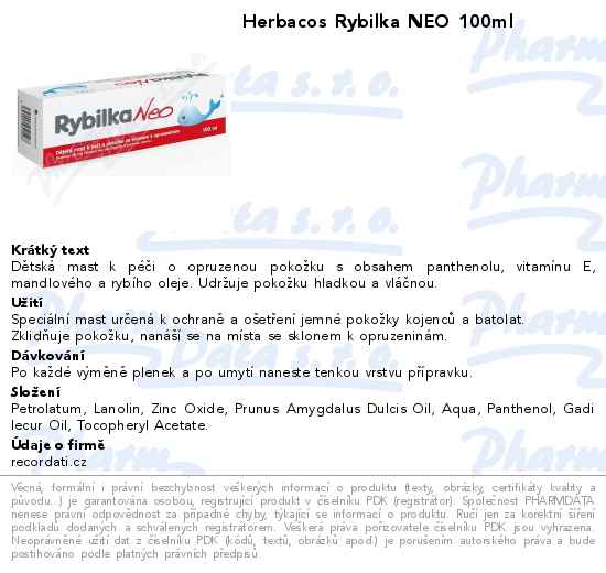 Herbacos Rybilka NEO 100ml