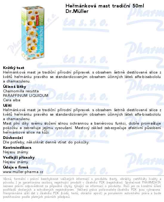HeĹ™mĂˇnkovĂˇ mast tradiÄŤnĂ­ 50ml Dr.MĂĽller